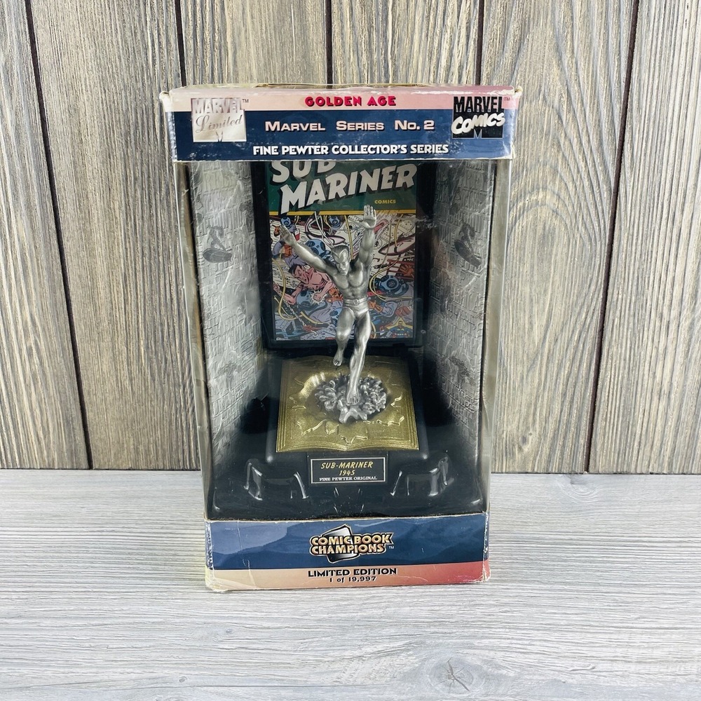 Vintage 1997 Marvel Comics Namor Sub Mariner Fine Pewter Figure